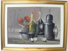 Feraboli detto Mariolino da CARAVAGGIO "IL FALSARIO" olio su cartone 50x70 1970