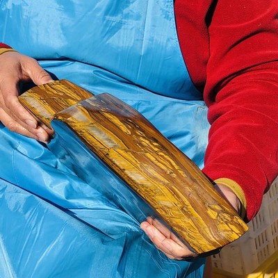 9480g Rare Natural Beautiful Tiger Eye Mineral Crystal Specimen Healing 3255