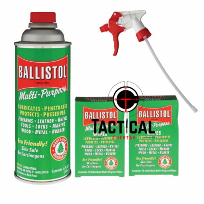 Ballistol 16 oz Multi-Purpose Lubricant and 20 Wipes