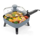 MyMini Electric Skillet, 7 Inch, Gray,Adjustable temperature for easy frying
