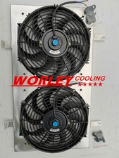 Alloy Shroud+Fans for NISSAN 200SX S14 S14A S15 SR20DET 2.0L Turbo MT 1993-1999