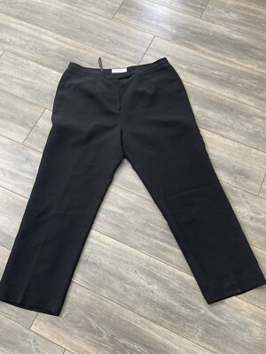 Jones Studio Separates Dress Pants Size 14W Women's Black Straight Lined  Career | eBay