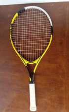 Wilson US Open 25" Racquet 3 7/8" Grip, Yellow, Neon, USED