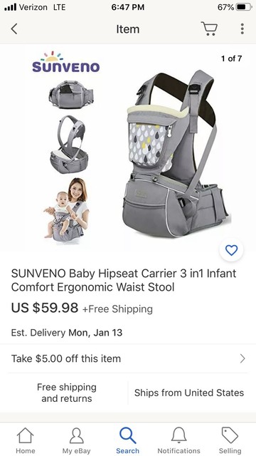 sunveno baby carrier 6 in 1