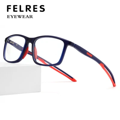 Herren Damen Sport Anti-Blu-Ray Lesebrille Quadratisch Brille Sehhilfe +0.5/+6.0