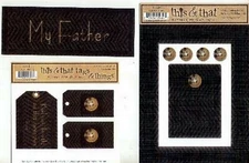 MY FATHER 10 Die Cut Embellishments - My Mind's Eye This & That Sets SALE