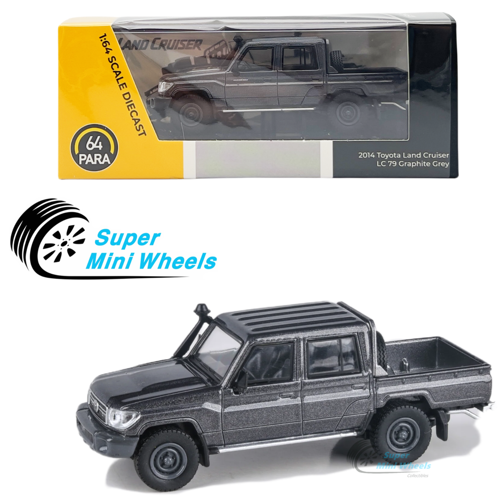 PARA64 1:64 2014 Toyota Land Cruiser 79 Pickup Graphite Grey