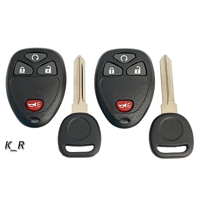2007 2008 2009 2010 Chevrolet Silverado 2 Replacement Keyless Remotes + Keys 421