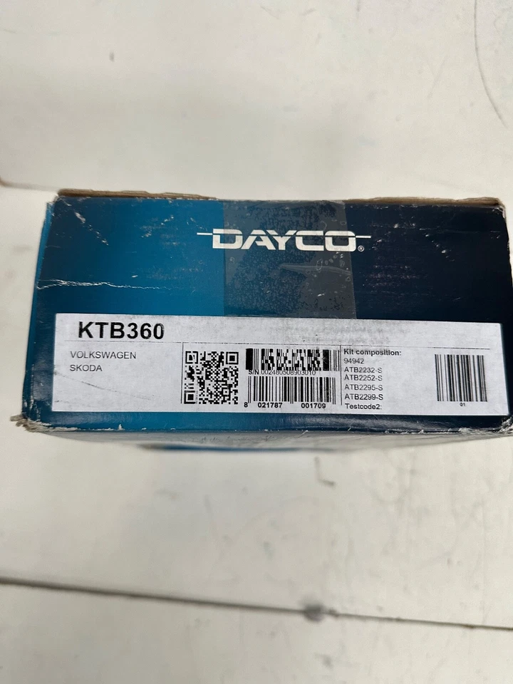 Kit de correia dentada DAYCO compatível com AUDI A3 SEAT LEON IBIZA TOLEDO SKODA VW 1.9 D KTB360 - Imagem 3 de 4