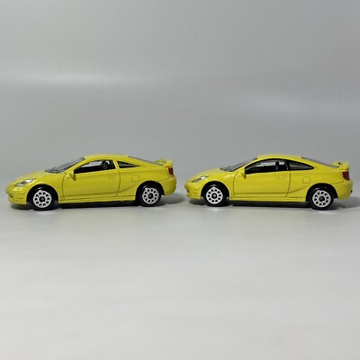 MotorMax #6011 Toyota Celica 1/64 Diecast Yellow 2-Variations Near