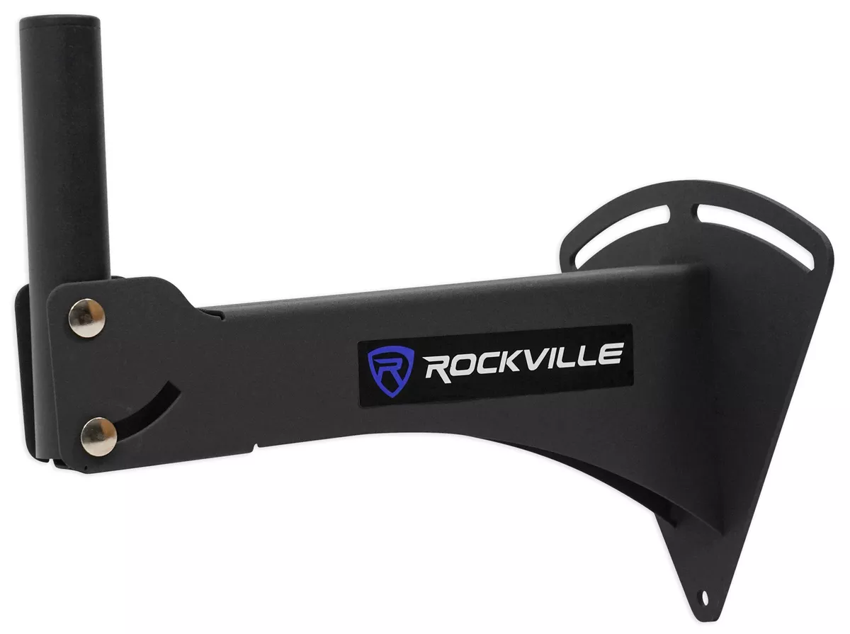 Pair Rockville Adjustable PA Wall Mount Brackets for QSC K12.2