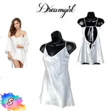NWT Dreamgirl S Satin Robe & Chemise Set 3717  (Chemise only)