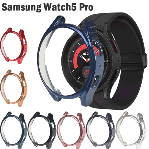 For Samsung Galaxy Watch 5 Pro 45mm TPU Protect Bumper Protector Case Cover - Picture 1 of 24