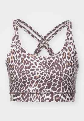 DKNY Women's Animal Print Low-Impact Strappy Sports Bra Choose Your Size New B98