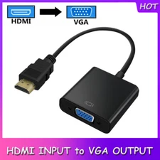 Adapter For PC Monitor HDMI Male to VGA Female Video Cable Cord Converter 1080P