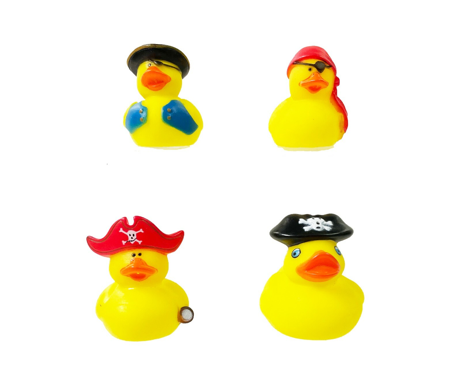 Ducks In Disguise Set 4 Pirate Ducks Mini Rubber Duck Set Novelty Gift Duck Race