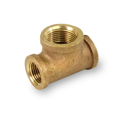 1/2''x1/2''x3/4''in Lead Free Brass Fitting Bull Head Tee Female Thread Connection