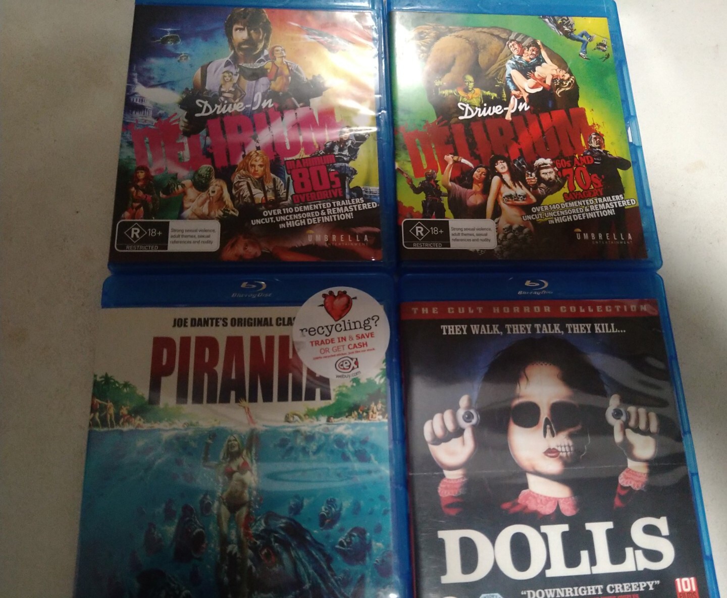 Blu Ray Horror Collection. Arrow Video. eBay