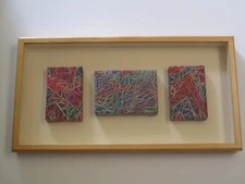 VINTAGE ABSTRACT PAINTING GEOMETRIC HARD LINE EDGE MODERNISM EXPRESSIONISM 3