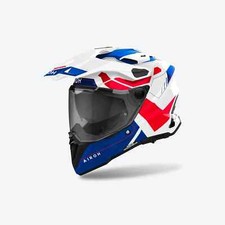 Casque Intégral Airoh Commander 2 Reveal Bleu Rouge Blanc Brillant Taille L
