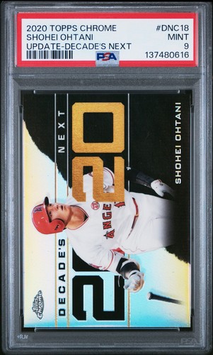 Shohei Ohtani 2020 Topps Chrome Update Decade's Next DNC-18 PSA 9 Mint
