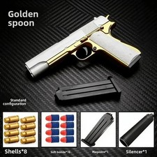 4DF-Desert Eagle Soft Bullet Toy Gun Shell Ejection Foam Darts Airsoft Pistol Wi