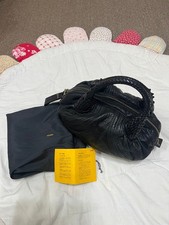 FENDI Spy Bag Black Handbag Leather Auth