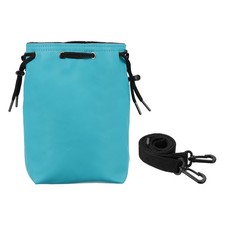 1 PCS Camera Bag with Drawstring Storage, Medium PU Protective Case, Sky Blue