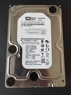 Western Digital WD1002FBYS RE3 1TB Festplatte | 7200 RPM | 32 MB | 3,5'' HDD