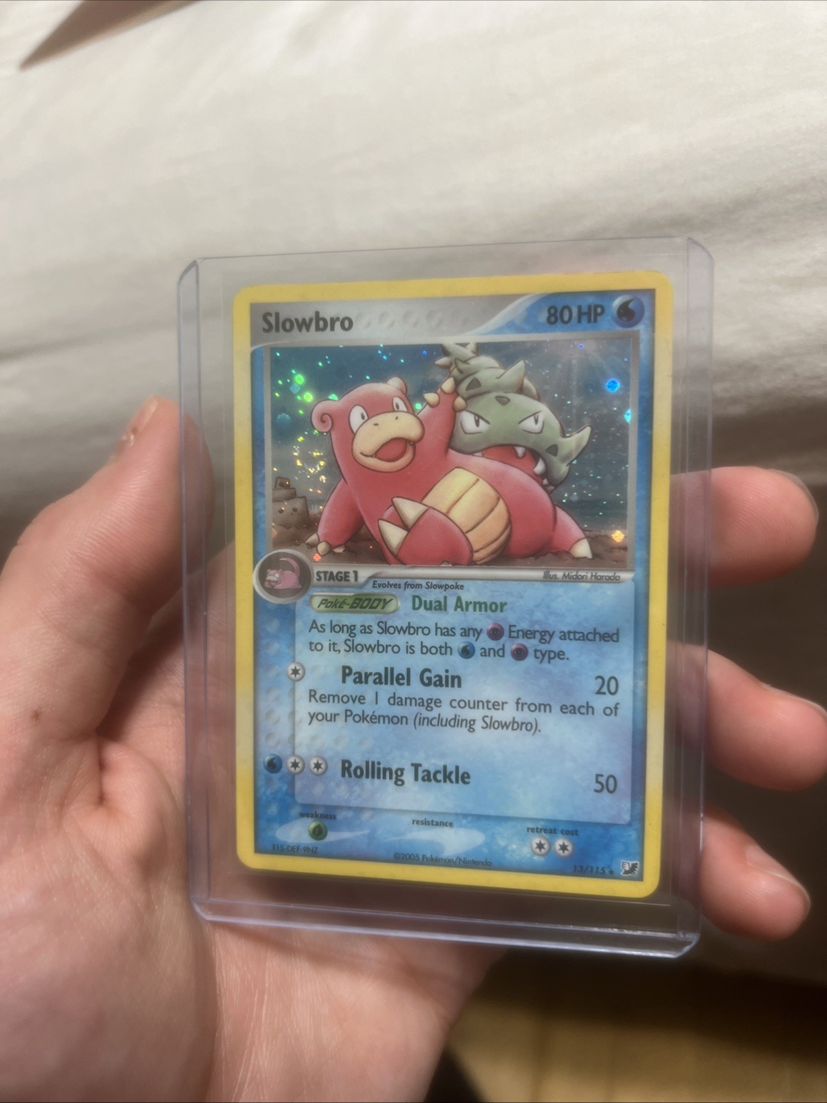 Slowbro 13/115 Reverse Holo Rare - Pokémon EX Unseen Forces (Stamped) - NM