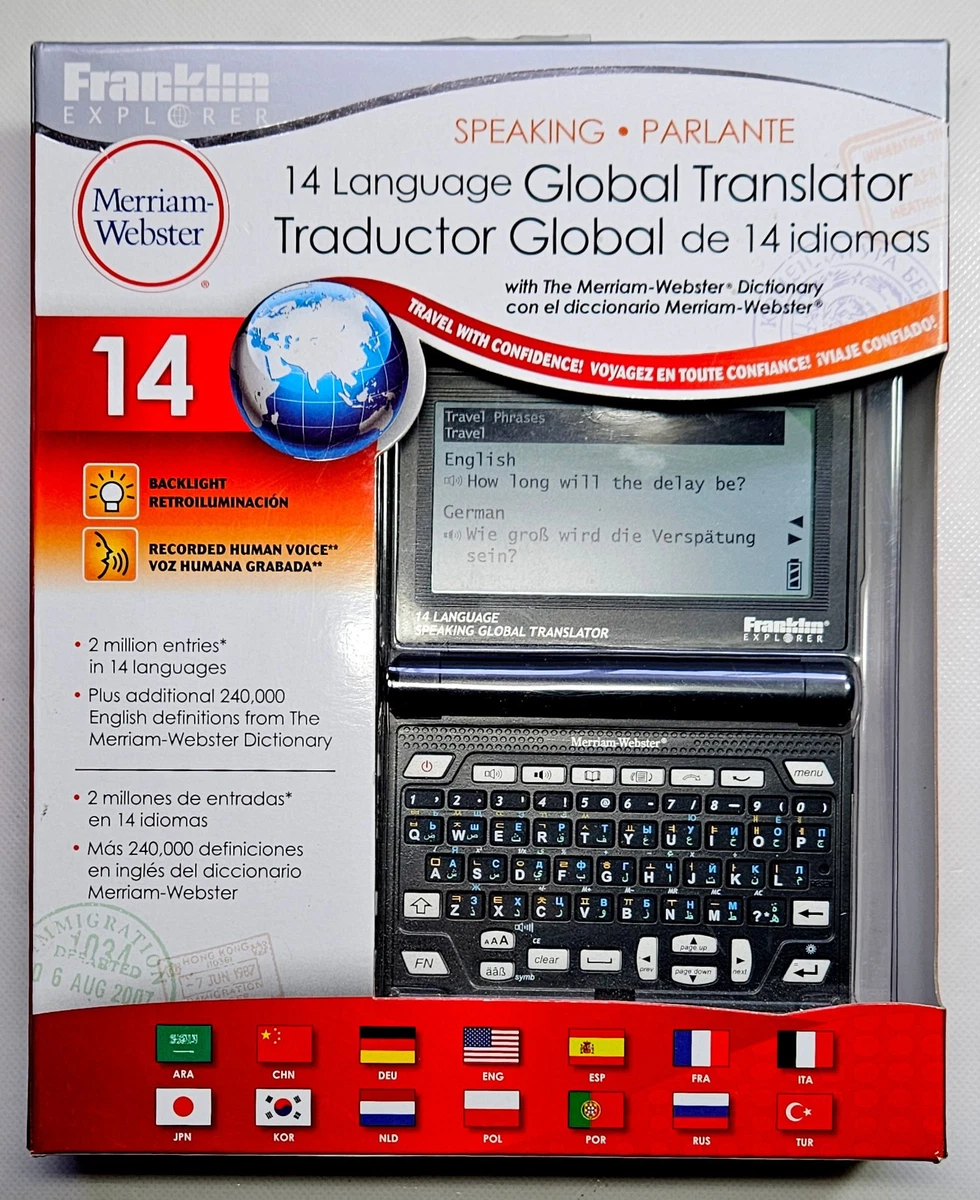 Language Translator プロフェッショナル言語翻訳者 Franklin Electronic Translators for sale | eBay