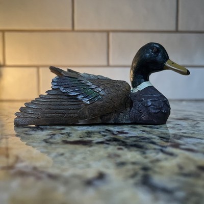 Wild Mallard Duck Resin Figurine Miniature