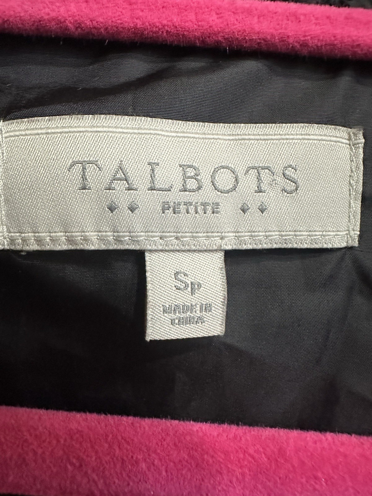 TALBOTS Black Quilted Polyester Down Filled Puffe… - image 7