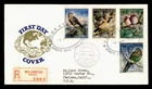 DR WHO 1958 NETHERLANDS ANTILLES FDC BIRD SEMI POST COMBO REGISTERED M82421
