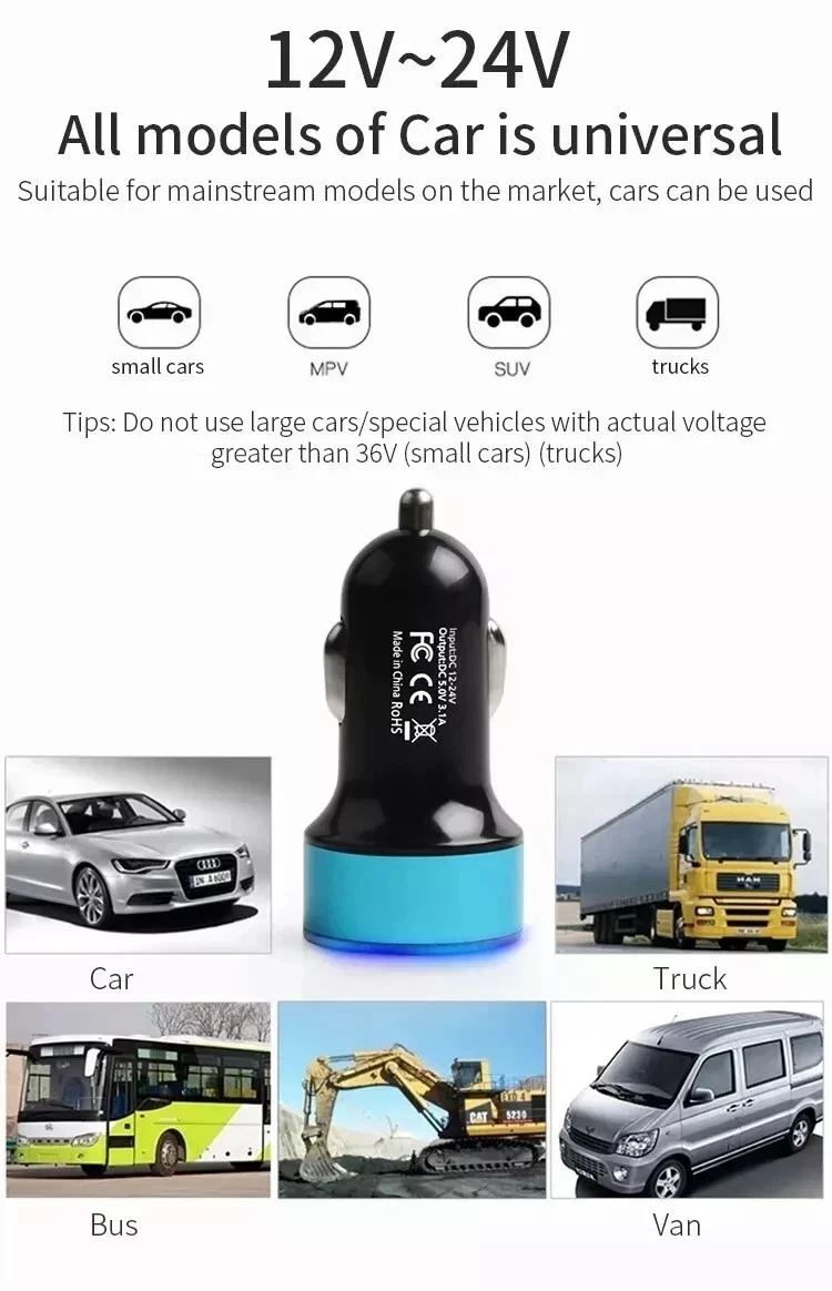 KFZ USB Ladegerät Hauptansicht 7