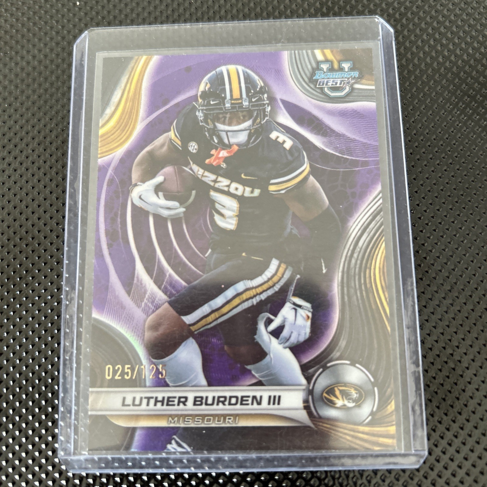 2024 Bowman's Best University - Luther Burden #21 Purple Refractor /125 (RC)