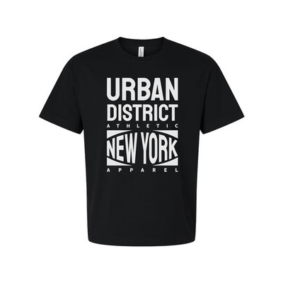 Urban District Athletic New York Apparel Unisex Short Sleeve Cotton T Shirt Grap