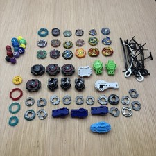 Beyblade Lot Hasbro Toys Launchers Ripcords Tips, Tops, Middles Mattel