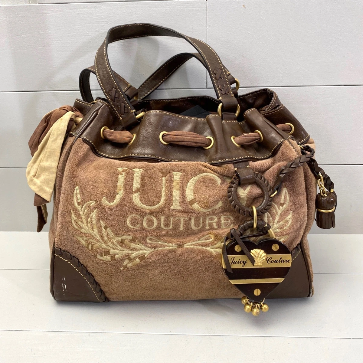 Juicy Couture Leather Exterior Brown Bags & Handbags for Women for