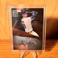 TAYLOR JONES 2022 Capstone #AU-TJ Rookie AUTO - HOUSTON ASTROS BASEBALL CARD. rookie card picture