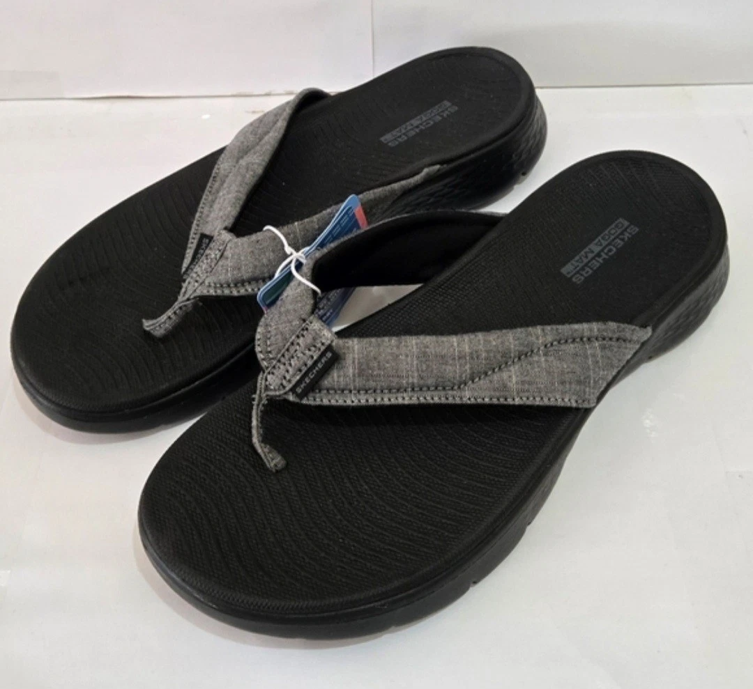 Skechers Women's Go Walk Flex Flip-Flops Memory Foam Comfort