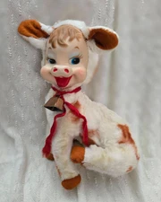 Rushton Star Creation Daisy Belle Rubber Face Cow Plush Toy 50s