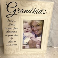 Malden 4x6 Grandkids Scripts Frame Grandparents Day Gift EUC