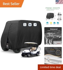 All-Weather Golf Cart Cover for 2 Passengers - UV Resistant  Waterproof