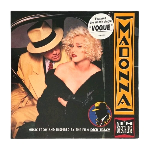 MADONNA "I'm Breathless" AUSSIE 1990 SOUNDTRACK 12Tk VINYL LP w/HYPE STICKER
