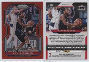 2020-21 Panini Prizm Red Prizm /299 Kawhi Leonard #209