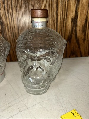 x1 - Monkey Head Vodka (Empty) Glass Bottle Gorilla Head Decanter Decoration
