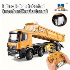 HUINA 1/14 RC Dump Truck 12CH RTR Tipper Toy Gift RTR Light Sound Effect Battery