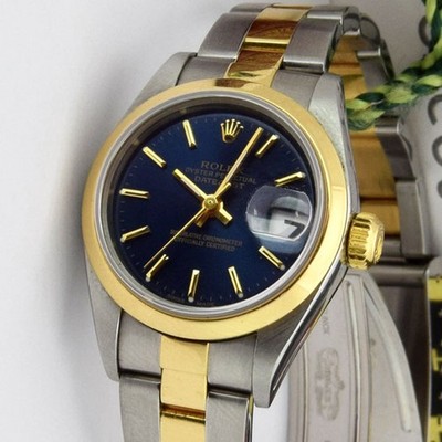 Rolex Lady-Datejust 26, 79163, Steel & Yellow Gold, Blue Dial, Oyster Bracele...