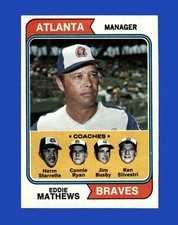 1974 Topps Set-Break #634 Eddie Mathews NR-MINT *GMCARDS*